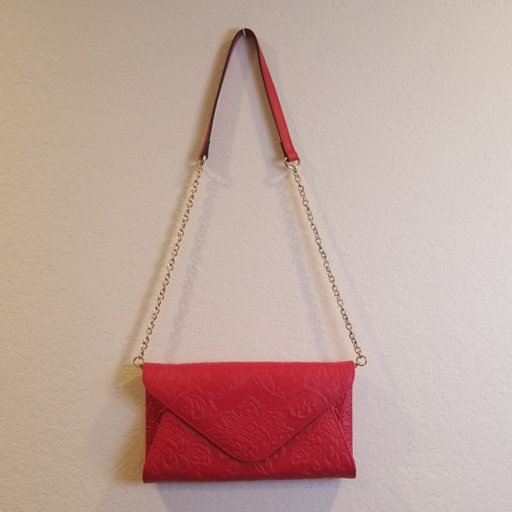 Red Golden Chain Bag